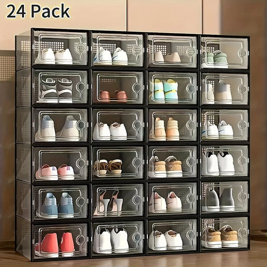 12pcs/24pcs Large Capacity Modular Shoe Box